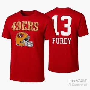Camiseta San Francisco 49ers Brock Purdy #13 Fanatics roja NFL para hombre mediana - Imagen 1 de 6