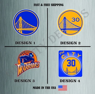 GOLDEN STATE WARRIORS BASKETBALL NBA LOGO VINYL STICKER DECAL CAR TRUCK - Image 1 of 2