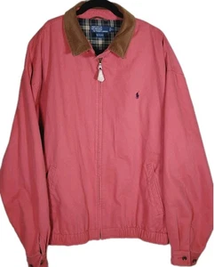 Neu ohne Etikett Vintage Polo Ralph Lauren Flanell gefütterte Baumwolljacke Nantucket rot Herren XXL - Bild 1 von 8