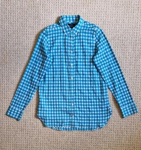 J Crew Ladies Checked Lightweight Summer Shirt Size 0 (XS) Brand New - Picture 1 of 7