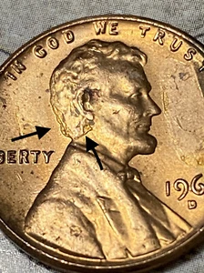 ERROR LINCOLN MEMORIAL 1962 DENVER M - Picture 1 of 5