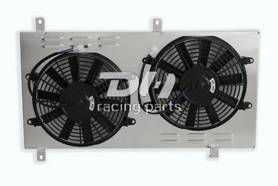 Aluminum Shroud&12"x2Fan For Honda 1997-2001 CR-V LX SE EX Sport 2.0L l4 CC2051 - Изображение 1 из 4