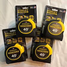 Lot of 4 Stanley Fatmax Classic 40' Tape Measure Brand New Made in USA 33-740