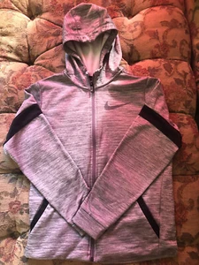 Nike Dri Fit Zip up Hoodie, Gray , size Youth XL, Excellent Condition - Picture 1 of 4
