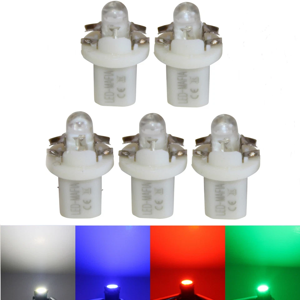 5x LED Tacho Lighting Blue Red White Green Fits for Mercedes W168 - Image 1 of 1