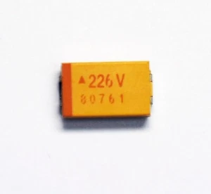 10 piezas SMD Case D Condensador de tántalo 226 22uF 35V K +/-10% TAJD226K035RNJ AVX - Imagen 1 de 5