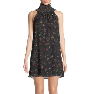 Bailey 44 Irina Floral High Neck Shift Dress Size Medium - Image 1 of 4