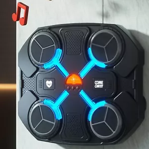Music Boxing Machine, Wall Mounted Punching Machine for Kids, Boxing Pad with... - Picture 1 of 9