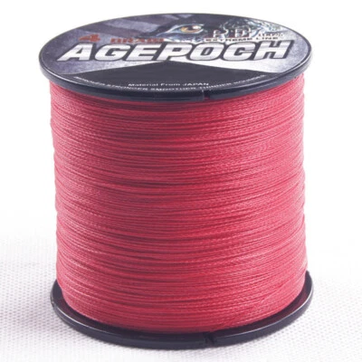 Red 100M-1000M PE Dynema Dorisea Braided Fishing Line Kite line 6lbs-500lbs