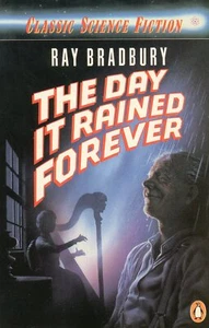 Der Tag, an dem es für immer regnete, Ray Bradbury, Science-Fiction Buchcover Kunst-POSTKARTE - Bild 1 von 2