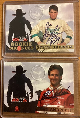 (2) 1994 RUEDAS ROOKIE SHOOT-OUT AUTOS RS7 ANDRETTI #/1000 y RS1 GRISSOM #/1500 Foto 1 de 4
