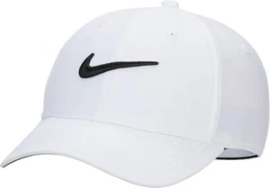 Nike Dri Fit Club Structured Swoosh Adult Golf Cap Hat White Sz L/XL FB5625-100 - Picture 1 of 2