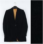 Mens Black Blazer 34S UK Size PHUSTERY Paris Cotton Sport Coat Vintage Jacket