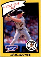 1990 Kenner Starting Lineup Cards #NNO Mark McGwire  Oakland Athletics A's MLB