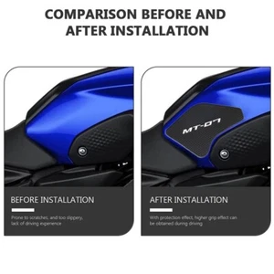 Motorcycle Tank Traction Pad Side Gas Knee Grip Protector For Yamaha MT-07 2021 - Picture 1 of 10