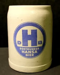 Tazza birra Stein mezzo litro Dortmunder Hansa Germania - Foto 1 di 7