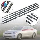 4X Chrome Weatherstrip Seal Belt For Toyota Camry 2007 2008 2009 2010 2011