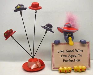 (2) Red Hat Lady Society Picture Frame 5x3.5" & Picture/Card Clip Display Holder - Picture 1 of 5