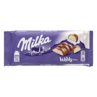 Chocolate Milka, blanco burbujeante 3,35 oz ¡¡¡Envío gratuito y rápido!!!! Foto 1 de 4