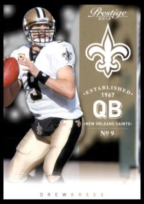 2012 Panini Prestige #114 Drew Brees New Orleans Saints Football Card - Image 1 of 2