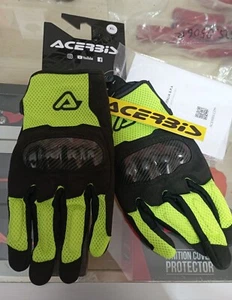 Guanti Acerbis Ce RAMSEY MY VENTED Nero Giallo Fluo - Foto 1 di 4