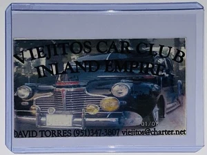 Viejitos Car Club Inland Empire Califas Visitenkarte David Torres - Bild 1 von 2