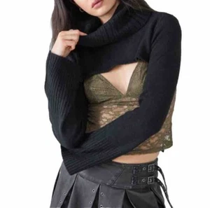 Urban Outfitters Knit Roll Neck Super Crop Shrug XS - Picture 1 of 3