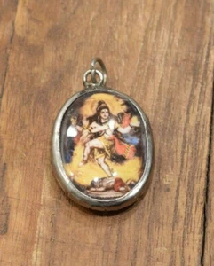 Anhänger spirituell gerahmtes Bild Göttin Kushmanda Puja - Bild 1 von 2