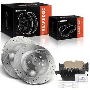 6x Rotores de freno traseros perforados + pastillas de freno de cerámica para Volvo XC90 2016-2019 2,0 L - Imagen 1 de 9