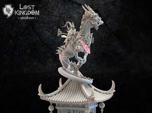 Shiro, Chieftain on Tatsu: Lost Kingdom Miniatures Night Elves Resin 3D Print - Bild 1 von 4