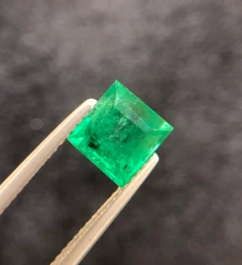2.5 Ct Natural Faceted Emerald Stunning Clarity Loose Gemstone Swat Pakistan - Bild 1 von 4