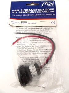 Enchufe USB M+S con convertidor de tensión 12V - 5V 1000mA PRO CAR - Imagen 1 de 2