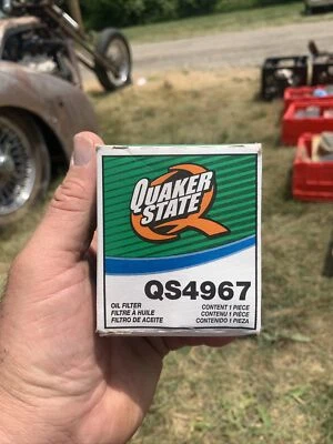 2 filtros de aceite Quaker State QS4967 1987-2022 Toyota Pontiac Scion Chevrolet Lexus Foto 1 de 2