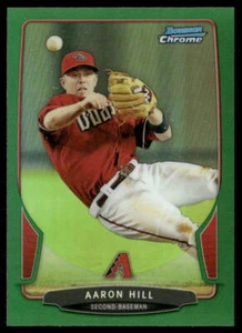 2013 Bowman Chrome #143 Aaron Hill Green Refractors - Picture 1 of 2