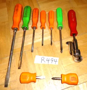 MAC TOOLS 9 PIECE MULTI COLOR HANDLE HARD HANDLE MIXED SCREWDRIVER SET - Bild 1 von 14