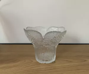 Vase von IITTALA Pertti Kallioinen * Wiesenkerbel* Kerzenhalter H 11 cm - - Bild 1 von 3