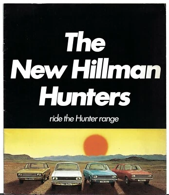 Hillman Hunter 1970-72 UK Market Sales Brochure GT GL Super DL Estates - Image 1 of 4