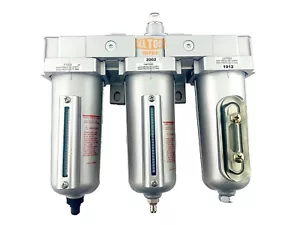 3/4" Heavy Duty Inline Compressed Air Filter Clean system 3 Stage Auto Drain - Picture 1 of 6