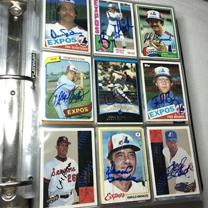 9 ct lot signed Montreal Expos handsigniert MLB Baseball Karten Lot - Bild 1 von 5