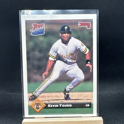 1993 Donruss # 452 KEVIN YOUNG RATED ROOKIE Pittsburgh Pirates - Image 1 of 2