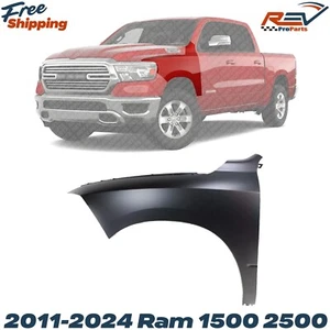 New Fender Primed LH Driver Side For 2011-2024 Ram 1500 2500 Classic - Picture 1 of 8