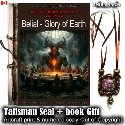 Occult Book Black Magic Occultism Esotericism Satanic Bible Satanist Belial V-3 - Image 1 of 4