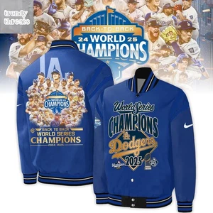 LA Dodgers World Series 2025 Champions Baseball Jacket - Picture 1 of 2