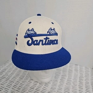 New EBBETS FIELD FLANNELS SANTURCE CANGREJEROS HAT 7 1/2 PUERTO RICO Cuba Flag - Picture 1 of 9