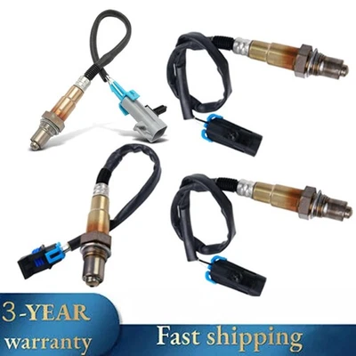 4PCS Up+Down O2 Oxygen Sensor For 2008-2011 Cadillac CTS Auto trans. STS 3.6L  - Image 1 of 4