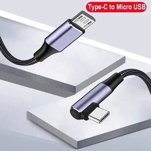 Fast Charging Data Cable 90 Degree Adapter Cord for Samsung/Xiaomi/Huawei - Photo 1 sur 7