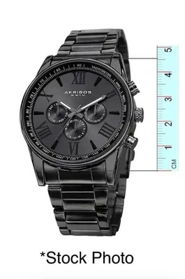 Reloj Hombre Akribos XXIV (Nuevo/Necesita Batería) AK786BK Acero Inoxidable Foto 1 de 3