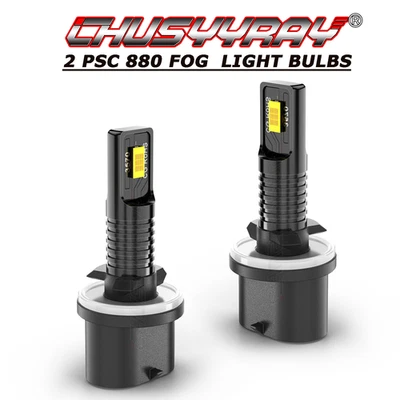 Kit de lâmpadas de neblina dianteiras de LED branco 6000K para Chevrolet Corvette 1990-2004 2X - Imagem 1 de 4