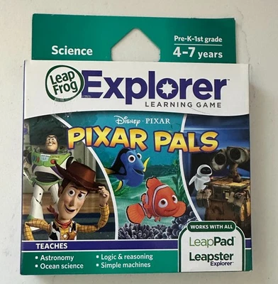 LeapFrog Explorer Disney Pixar Pals Science Learning LeapPad Leapster PK-1 - Image 1 of 2