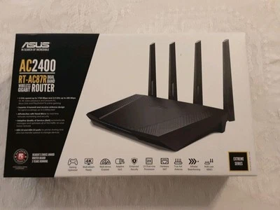 ASUS AC2400 RT-AC87R Dual Band Wireless Gigabit Router - Image 1 of 4